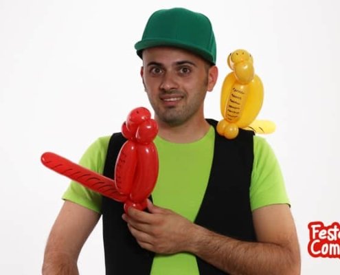 Video sculture palloncini - Il Pappagallo