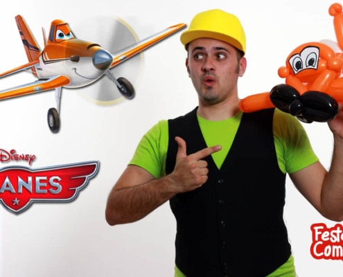 Planes Disney Dusty - Aeroplano Dusty con palloncini