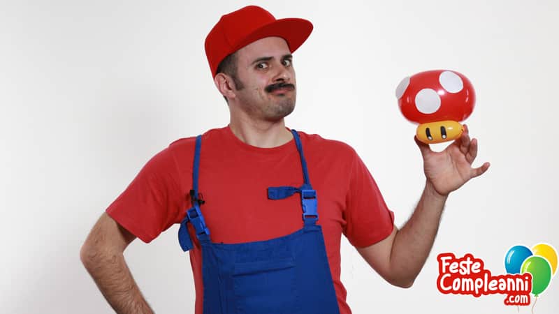 Fungo Super Mario - Scultura con Palloncini