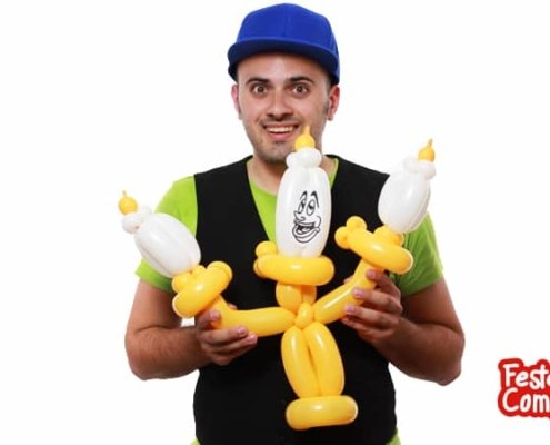 Lumiere con Palloncini - La bella e la Bestia